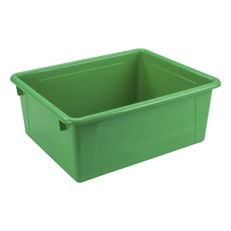 Storex Letter Size Deep Storage Tray â€“ Organizer Bin for Classroom, Office and Home, Green, 5-Pack (62527U05C) , 10 x 13 x 5 Inches - Image 4